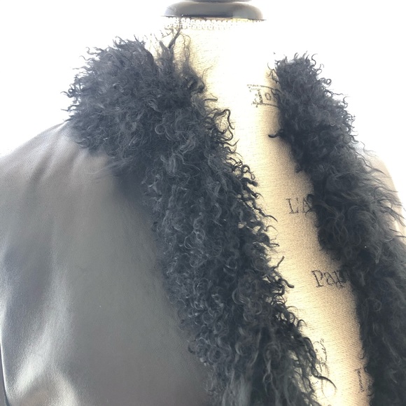 Vintage Faux Leather Y2K 90s Furry Jacket - Picture 12 of 15